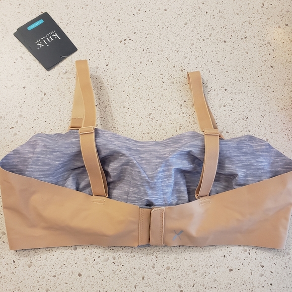 Knix 5 padded evolution bra beige grey nwt - Picture 5 of 6